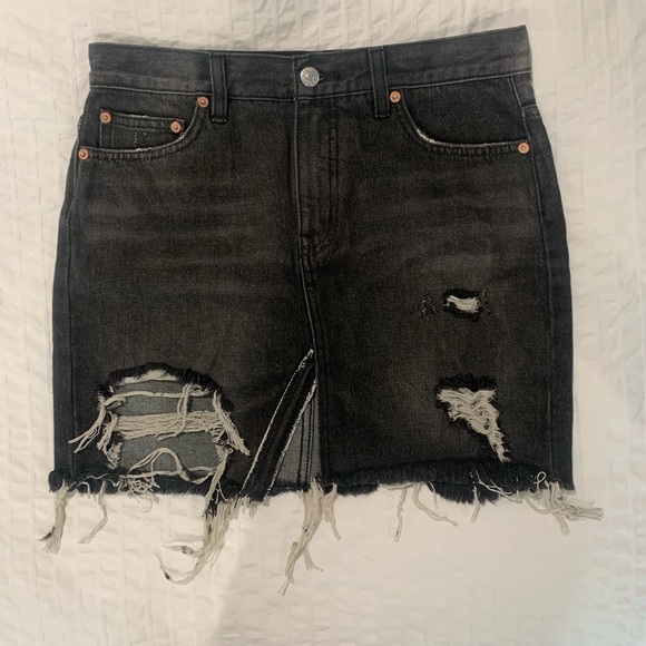 Free People Jean Mini Skirt - Picture 4 of 5